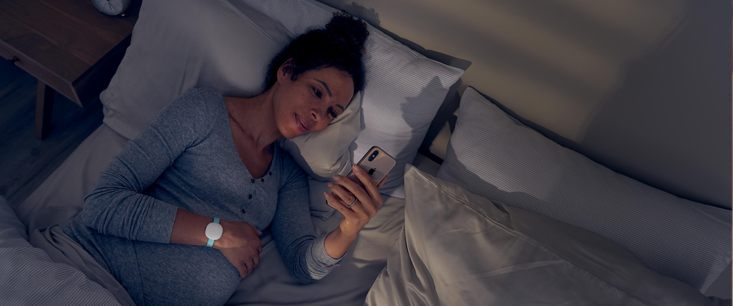Woman on bed